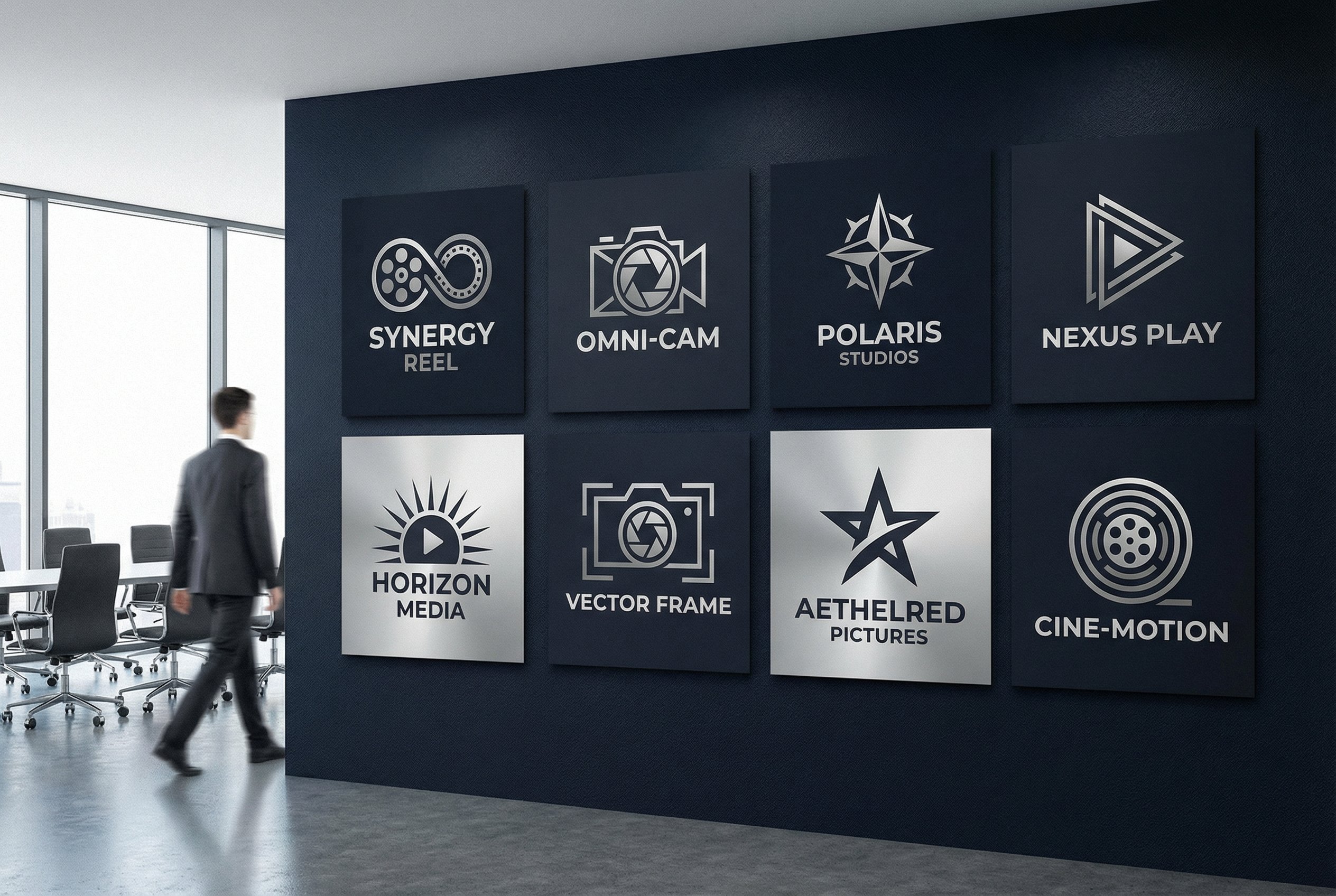 深夜撸片合作影视品牌Logo墙